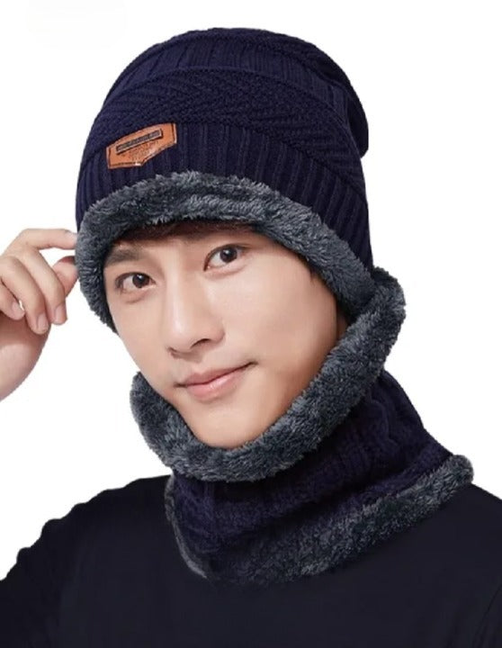 Winter Warm Cap With Neck 2in1 ( Random Colour )